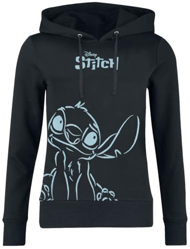 Lilo & Stitch Stitch Frauen Kapuzenpullover schwarz
