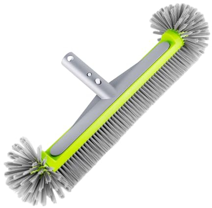 Sumvvur Runde Poolbürste 45cm, Poolbürste für Wand und Fliesen, Poolbesen mit Starken Borsten (Ohne Teleskopstange)