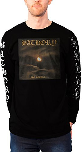 Bathory T Shirt The Return band logo Nue offiziell Herren Schwarz Long Sleeve