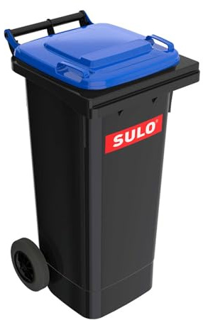 SULO Mülltonne Müllbehälter 2 Rad MGB ***80 Liter grau mit blauem Deckel***