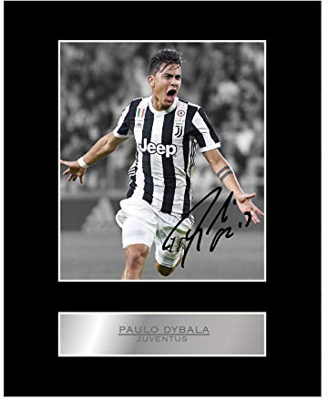 Paulo Dybala Foto mit Autogramm von Juventus FC #1, Druck
