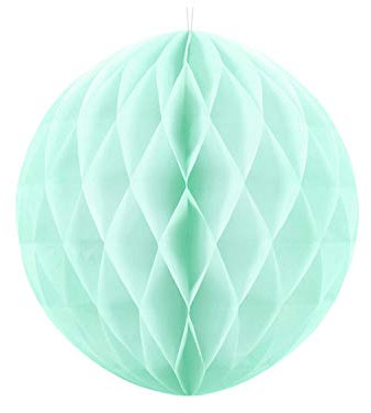 Unbekannt Wabenball 1 STK Ø 30 cm - Pompoms Wabenbälle Deckendeko Hängedeko Honeycombs (Mint)