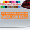 Generisch Langsam Aufkleber Spruch Ich Bin vor dir Sticker lustig überholen Shocker34-Orange 46x11,5cm