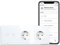 BSEED Presa normale con interruttore della luce Smart Alexa, in vetro WiFi, interruttore touch screen con doppia spina (cavo neutro necessario), 2 scomparti, 1 via, bianco con Alexa/Tuya