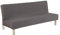 Meicynhoger Sofabezug ohne Armlehnen 3 Sitzer/2 Sitzer, Stretch Sofaüberwurf für Schlafsofa (L,Grau)
