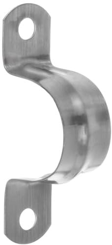 YoiYee Lot de 10 colliers de serrage en forme de U de 27 mm, en acier inoxydable 304, sangle de tension à 2 trous pour conduits de plombier pour sécuriser les tuyaux de gaz/eau