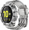 SUPCASE Unicorn Beetle Pro Series - Custodia protettiva robusta con cinturino per Galaxy Watch 4 da 44 mm (versione 2021), colore: Nero