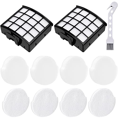 Leadaybetter NZ850 AZ912 Filter Replacement for Shark Lift-Away Bagless Upright Vacuum Cleaner, 2 Anti-Allergen HEPA & 4 Form & Felt Filters