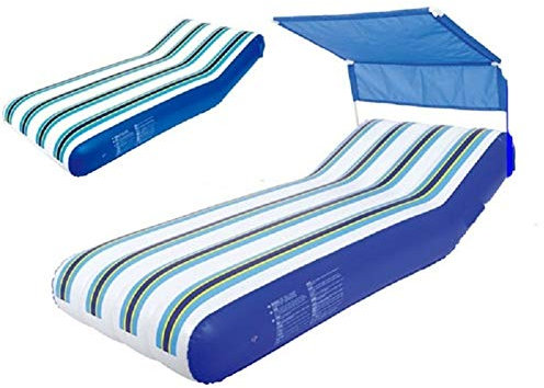 SunXTMY Pool -Werkzeugzubehör Schwimmdock Mat Sommer Aufblasbare Luftmatratze Wassermatratze Schwimmen Matratze Schwimmen Bett Wasser Treiben Bett Schwimmdock Stuhl-aufblasbares Insel (Color : Blue)