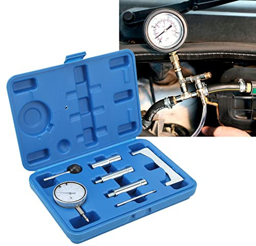 Fydun Jauge de Synchronisation de Pompe D'injection de Carburant de 7 Pièces,Kit de Prise de Réglage D'adaptateur de Régulateur Statique Testeur de Pression de Carburant pour