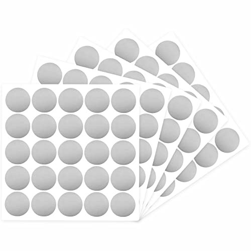 125 Stück Rubbelsticker Etiketten,2.5cm Rubbel Runde Etiketten Rubbellose Aufkleber, Scratch Sticker, Rubbelkarten Rubbellose Überraschungen Gutscheinkarten Einladungen Hochzeit-Silber