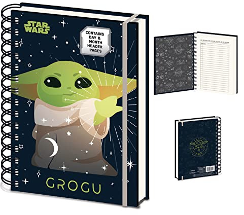 Disney Star Wars, The Mandalorian, Grogu A5 Wiro Notebook, Notebooks, Gift