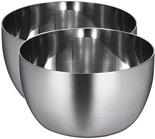 DOITOOL 2pièces De Sauce Acier Assiettes à Assaisonnement Multifonction Pour Salades Desserts