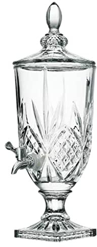 SIRWAX Dispensador de Bebidas Jarra fría de Vidrio de 2L/3L/5L, Bote para Beber Jugo con Grifo, Botella de Vino de Vidrio, Lata de Bebida de Alta Temperatura, Botella de Agua Fácil dispensación