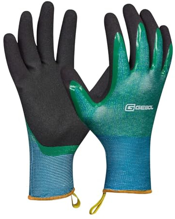Gebol Laurus Gartenhandschuhe, Gr. 8/M, Touchscreen, atmungsaktiv, EN388 | Für Werkstatt, Bau & Industrie, sicherer Halt bei jedem Griff, feines Tastgefühl, angenehme Passform, elastischer Bund