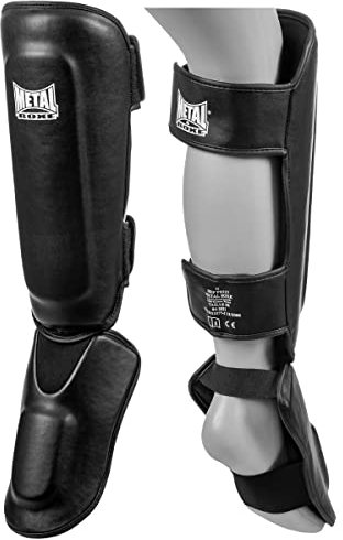 METAL BOXE Protège-Tibias/Pieds Black Furious L