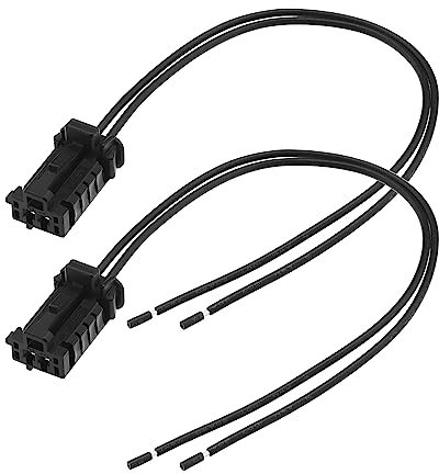 EMSea 2PCS 2 Pin License Plate Light Wiring Harness Assembly Compatible with Kangoo/Grand Kangoo/Kangoo Express 1606249180 9920164 Number Plate Lamp Repair Cable