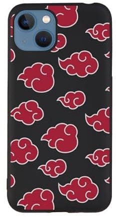 Akatsuki Naruto iPhone 14 Plus Case for iPhone 14 Plus to Protect Your Mobile Phone, Transparent Flexible Silicone Case with Official License
