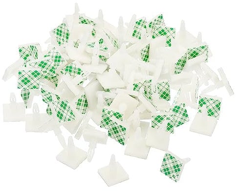 PATIKIL Sticky PCB Spacer, 100 Pcs Adhesive Standoffs 0.31 Supporting Height Adhesive Insulated Standoffs for PCB PC Board Support, White