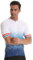 Wulibike Cycling Jersey Top Mens,Road Cycling Jersey Mens Top,Full Zip Breathable Cycling Jersey with Pockets Gradient White Blue XXL