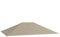 Outsunny Toile de Remplacement pour pavillon tonnelle Tente Toit de Rechange Gazebo de Jardin Tissu Polyester Haute densité 180 g/m² Anti-UV 3 x 4 m Kaki