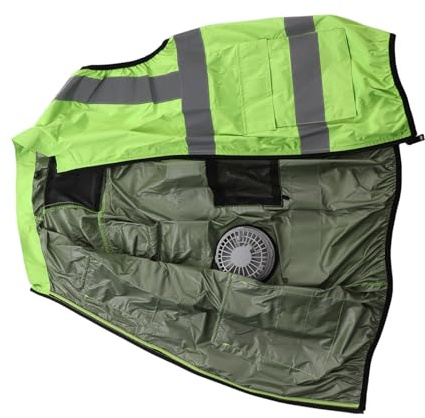 Cooling Fan Vest Reflective Stripe Rechargeable Work Clothes (XXXL)