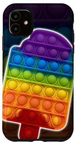Hülle für iPhone 11 Pop It Popsicle Grübchen Zappeln Angst ADHS
