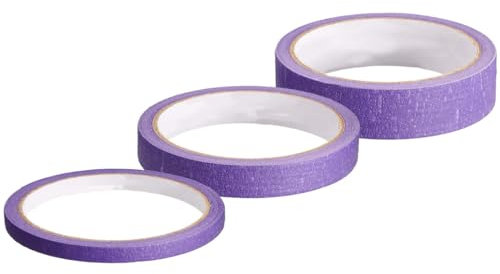 ZOKJSW 3 pcs Ruban Vinyle pour Automobile, Vernissage, Masquage de Précision, Ligne Fine Adaptable, Résistant aux Hautes Températures (3mm+5mm+7mm)
