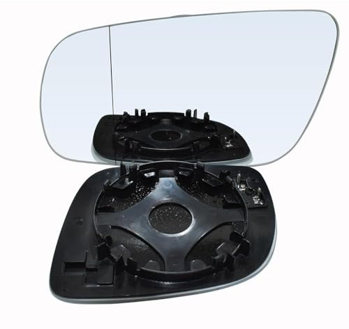 Cristal de Espejo Retrovisor Reemplazo para Golf 4 MK4 IV 1997-2005,Izquierdo y Derecho Cristal de Espejo Retrovisor Calefactable con Placa de Respaldo,Left