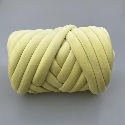 Grober Wollfaden 1 kg handgestrickter gewebter Faden, Korbdecke, Teppiche, riesiges Garn, samtig, dick, super sperrig, klobiges Garn, DIY-Arm, handgestrickte Decke (Color : O 1kg)