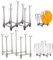 MINZHI 2 unidades de soporte para platos de plástico, escurridor retráctil para botellas, escurridor de cubiertos plegable, soporte de secado para vasos, adecuado para tazas, botellas, platos, etc.