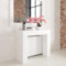 VE.CA.s.r.l. - Table Console Extensible Kilka - Avec Porte-Rallonges - Dimensions Console Fermée : 90x40x77 - Capacité : Jusqu'à 14 Personnes - Extensible jusqu'à 300 cm - Couleur : Blanc Frêne