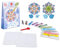 Sabbiarelli Sand-it For Fun - Bag Snowflakes Schneeflocken - Mini Kreativ Bastelset: Färben mit Sand Schneeflocken-Dekoration, 12 Farben, Kindergeschenk ab 8 Jahren
