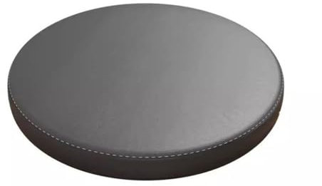 30*30cm Stuhlkissen Rund, Sitzkissen Stuhl Rund Antirutsch, Stuhlkissen Outdoor Wasserfest Schmutzabweise Sitzpolster Gartenstuhl Durchmesser Ohne BäNder Leder Bezug Mit ReißVerschluss Schwarz