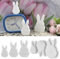 Silikonformen Gießformen Ostern, Silikonform Hase 3D, Silikon Gießform Ostern, Silikonform Osterhase, Gießform Hase Gipsformen zum Gießen Ostern Hasen Giessform für DIY Osterhase Handwerk Deko