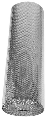 jojofuny Film Isolant à Bulles Thermique Aluminium 5m x 60cm Pour Radiateur, Isolation Maison Hiver Été, Film Réfléchissant Pour Fenêtres, Portes De Garage Et Camping-car