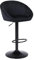 YERAIRR Tabouret de Bar Lot de 1, Chaise Haute Cuisine en Velours, Réglable en Hauteur, Pivotants à 360° avec Repose-Pieds, Chaise pour Ilot Central, Comptoir, Bar, Salle à Manger, Noir