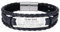 HAYOUWAY Mens Leather Bracelet Gifts for Men Him Dad Personalised Braided Leather Engraved Bracelet for Men Teen Boy Son Gifts with Stainless Steel Magnetic Clasp for Birthday Christmas Valentines Day