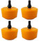 4 Stücke Anschlagpuffer Federung Blattfeder, Anschlag Federwegsbegrenzer Anschlaggummi, Gummipuffer für Hintere Blattfeder, Federung für Caddy 2K Caddy 3 2004-2015 (Orange)