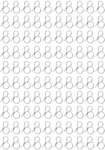 TopHomer Petit lot de 100 broches de connexion pour lustres en acier inoxydable, clips en cristal pour la fixation de pièces en cristal, crochets de rechange pour la maison, l'hôtel, le restaurant