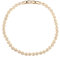 Angelic Necklace - 18K Gold Crystal Necklaces, Angelic Tennis Necklace, Jewelry Dainty Necklace in Gold, Round Cut Clear Crystal for Women, Wedding, Party, Wedding, Valentine's Day, Gift