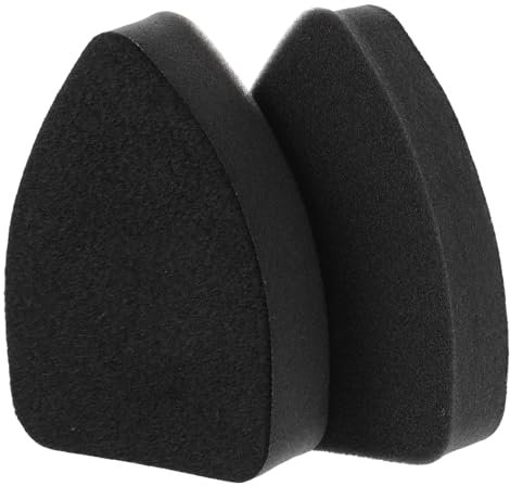 GLEAVI 2 Stück Auto reinigungswerkzeug Triangel BH dreieckiger wachs für Auto polituren car Accessory schrubben Schwämme klebrig Polierwachsschwamm fürs Auto Wachsapplikatorpad Black