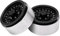 XIASABA 2PCS RC Beadlock Wheel Rims 10 Löcher 1/10 RC -Auto -Aluminium -Leichtmetall -Rad -Hubs für axial SCX10 90046 für Traxxas TRX4 D90 für Rotkatzsilber Silber (Schwarz)