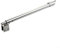 Barre de support télescopique réglable de 700 mm à 1200 mm en acier inoxydable chromé de forme ronde pour cabine de douche à l'italienne, convient pour une épaisseur de verre de 8 à 10 mm (3# (double