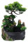 Table Fountain Waterfall - Fontaine Intérieure Illuminée, Look en Pierre de Fontaine pour Chambre | Mini Fontaine Relaxante, Fontaine à LED Moderne, Fontaine pour Chambres à Flux d'Eau d
