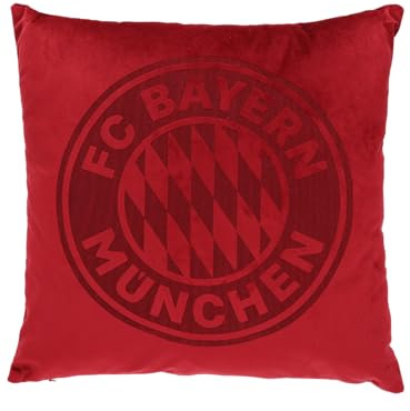 FC Bayern München Kissen 40x40 cm Bordeaux | Sofakissen, Offizieller FC Bayern München Fanartikel, Fußball Bundesliga