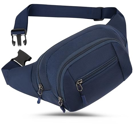 Bauchtasche Gürteltasche Damen und Herren Bauchtasche Geeignet für Reise Sport Running und Alle Outdoor Aktivitäten Hüfttasche Damen Herren Sport (DunkelBlau)