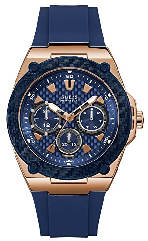 Guess W1049G2 Uhr Analoges Quarzuhrwerk Stahl 316 L Mann