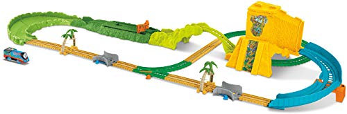 TRENINO THOMAS TrackMaster Pista Turbo Velocità con Due Binari Booster e Il Treno Thomas Motorizzato, FJK50