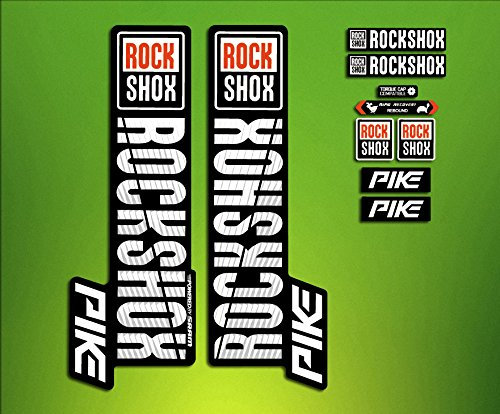 Autocollants RockShox PIKE 2018 ELX68 pour fourche de VTT